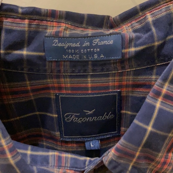 COPY - Faconnable Button Down flannel - Picture 2 of 4